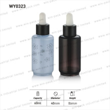 60ml Cosmetic Packaging Bottle Best Selling Black Essential Oil Serum Plastic Bottles Fancy Packaging with Black Dropper